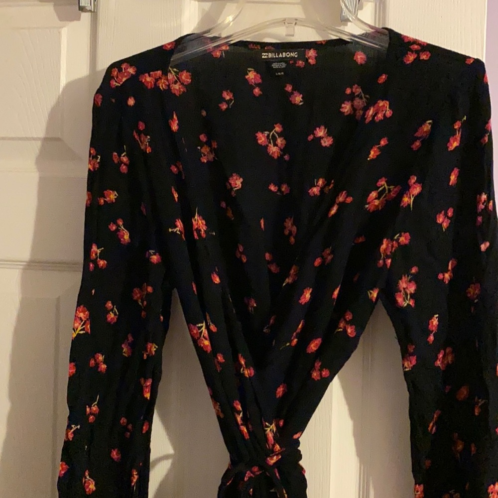 Billabong Floral Wrap Dress